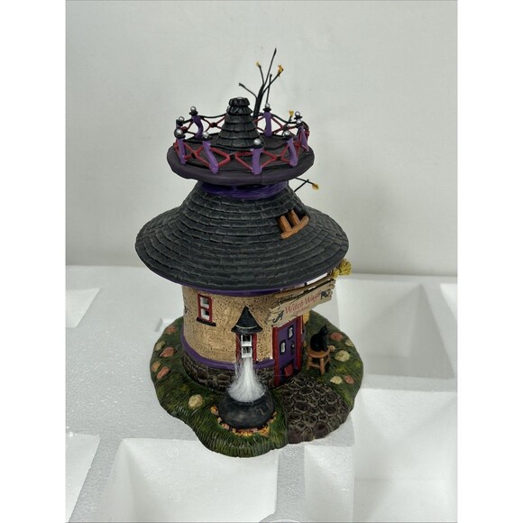 Dept 56 Halloween Witch Way Flight School Cauldron Light Up...